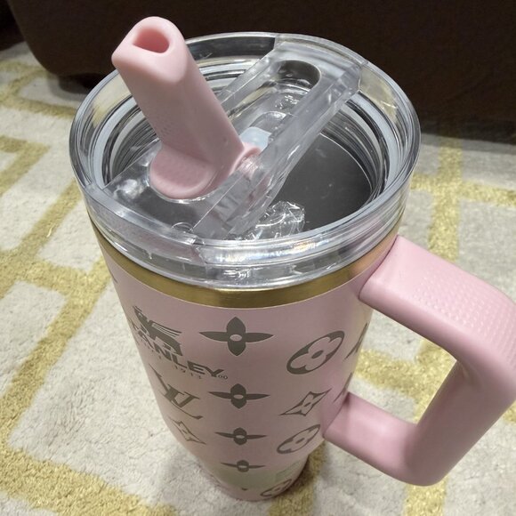 Stanley Louis Vuitton Pink & Gold 40oz Tumbler - Picture 4 of 5